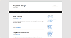 Desktop Screenshot of frogtowngarage.com