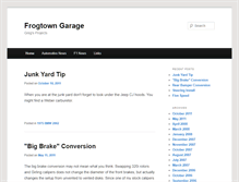 Tablet Screenshot of frogtowngarage.com